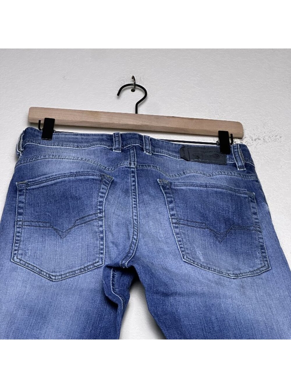 Diesel Troxer Slim Skinny Denim Jean Pant Women 29 Distressed Blue Streetwear